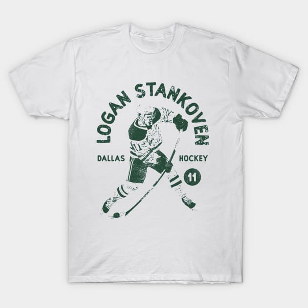 Logan Stankoven Dallas Stamp T-Shirt by artbygonzalez